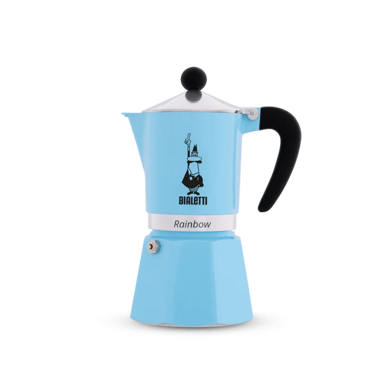 Bialetti Rainbow Moka Express 3 Cup Blue