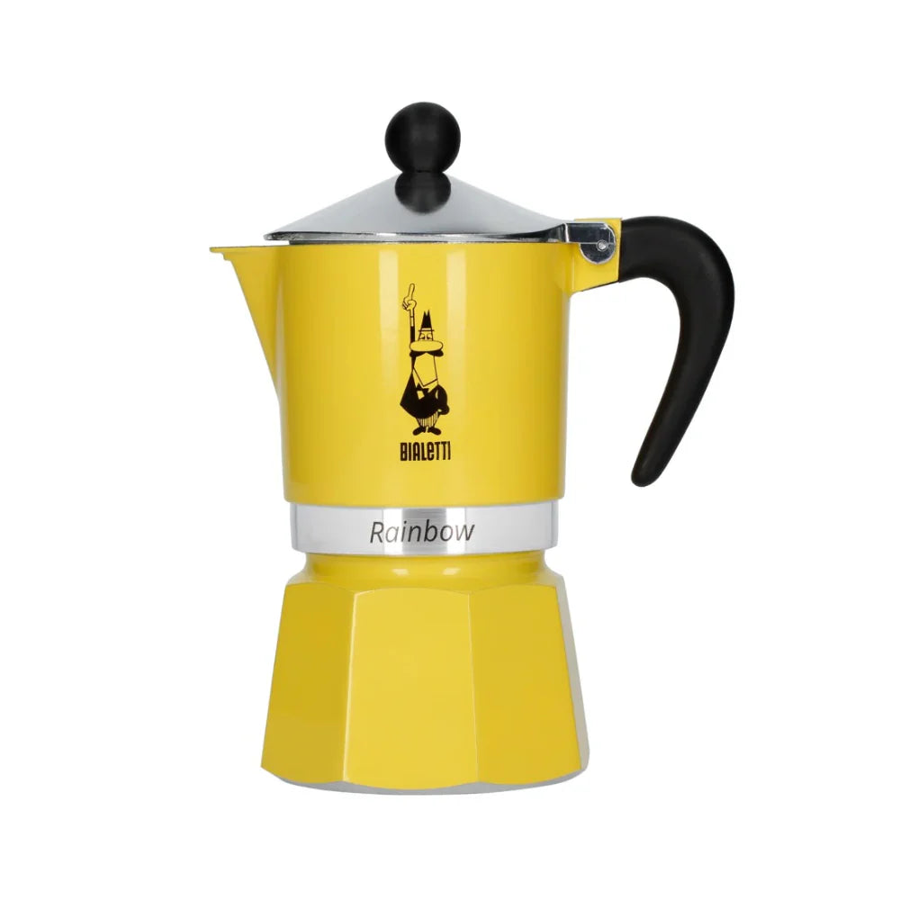 Bialetti Rainbow Moka Express 3 Cup Yellow